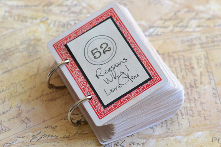 52 Reasons I love you valentines day cards