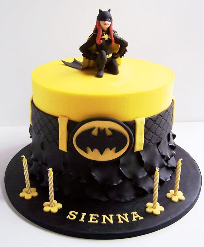 Batgirl birthday cake