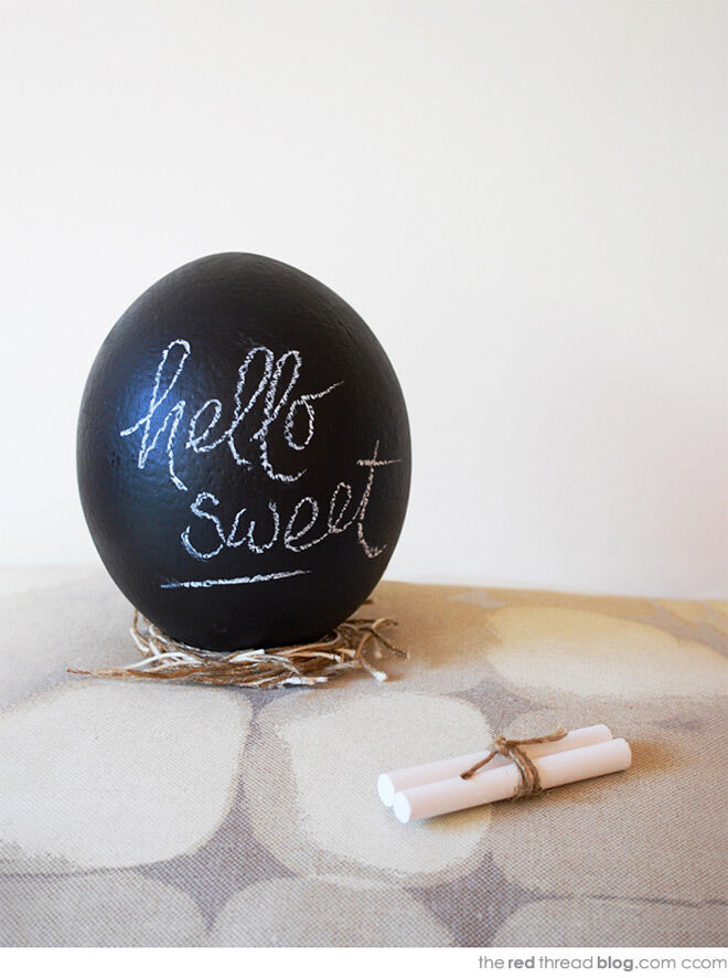 Chalkboard Easter Eggs by The Red Thread 
