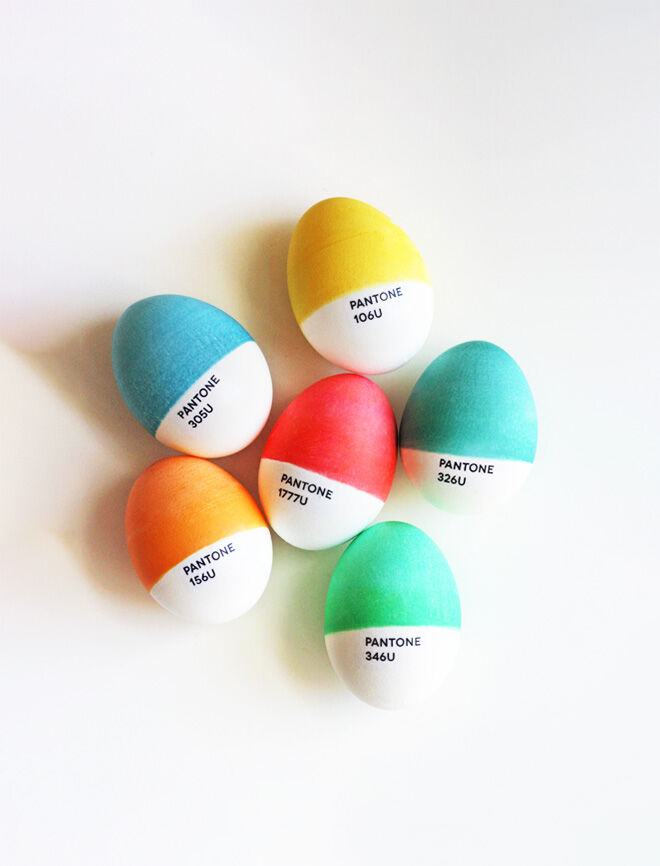 Pantone Easter Eggs