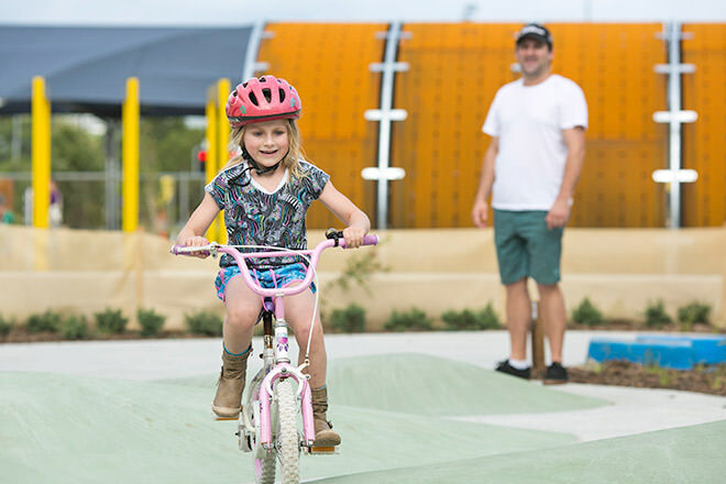 Bike track at Sydney Park, St Peters