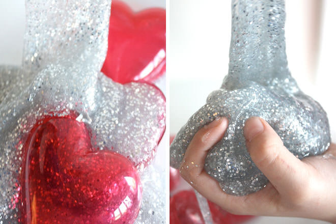 Kids valentine activity slime