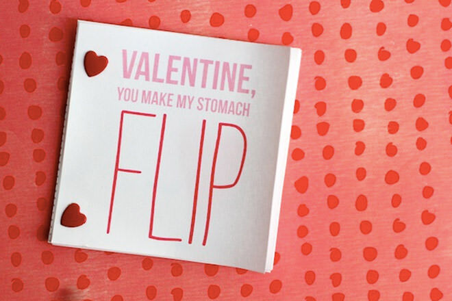 Kids valentine activity flip book printable