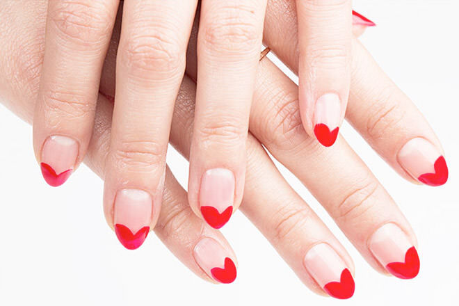 Valentine's inspired manicure