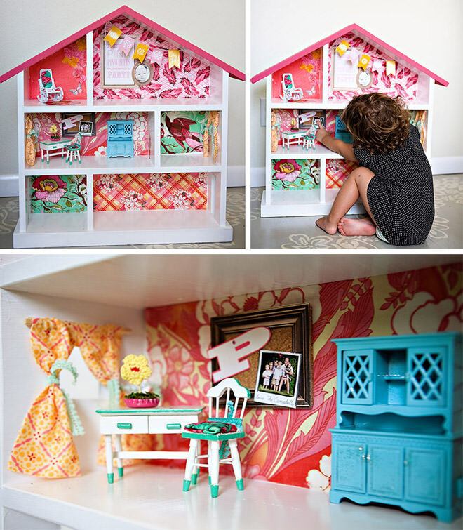 Sweet Pink Dolls House - how to do a DIY Dolls House Reno.