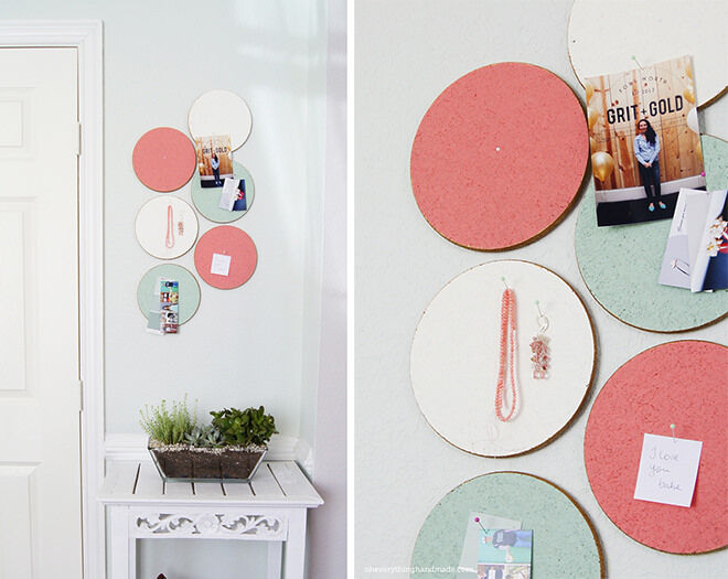 Fun noticeboards to keep on top of paper clutter.