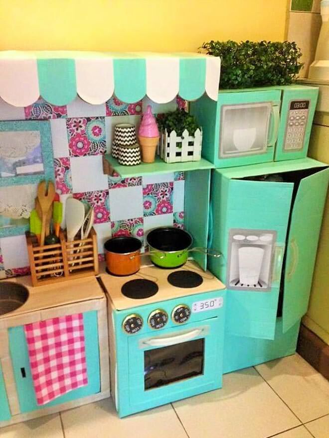 make a kitchen for your toddler