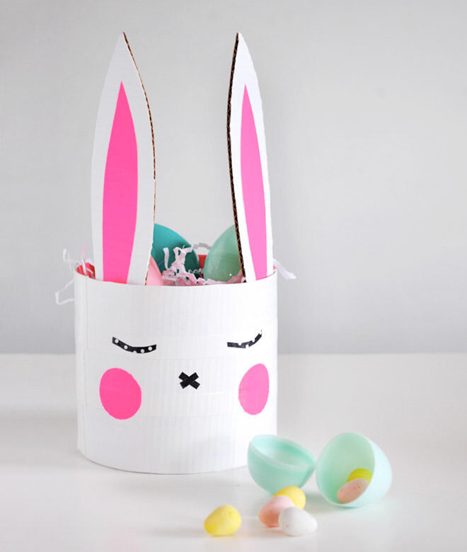 Easter bunny basket DIY