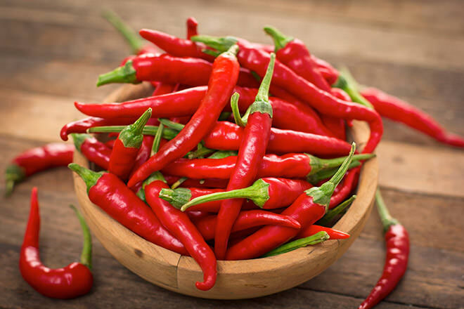 Spicy food such as chilli peppers can trigger labour