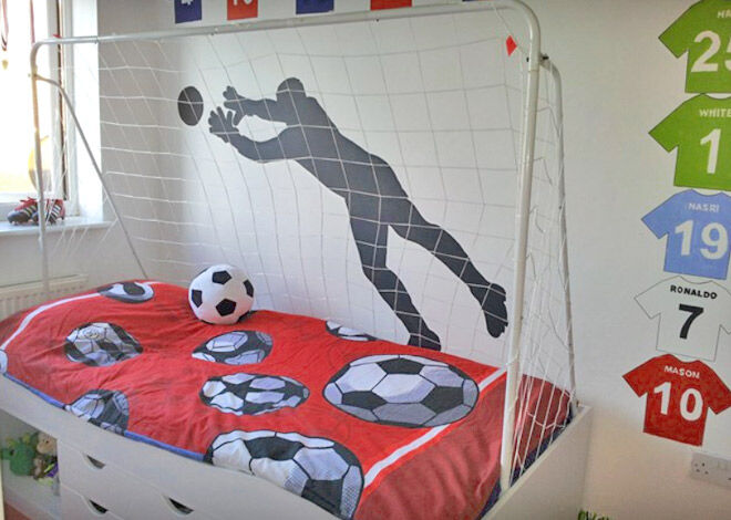 DIY soccer bed