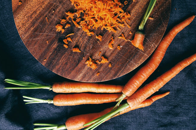 Easter bunny carrots easter morning