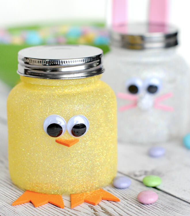 Easy Easter candy jars