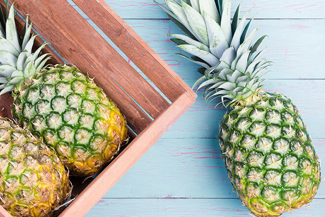 Eating fresh pineapple can help start natural labour