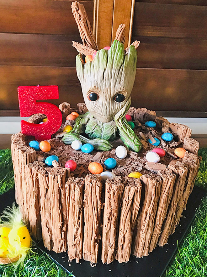 Groot birthday cake