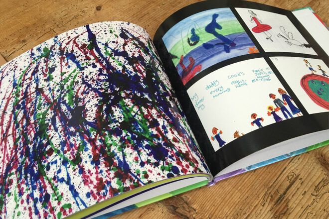Jimmy Halfpenny customised kids art book