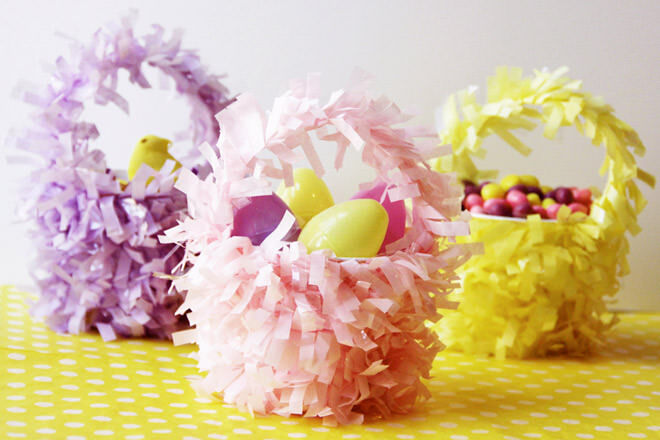 Mini Easter basket craft project