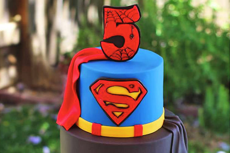 Cake tag superhero  CakesDecor