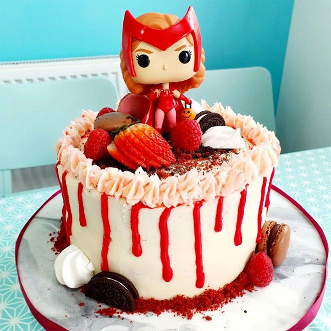 Scarlet Witch Birthday Cake
