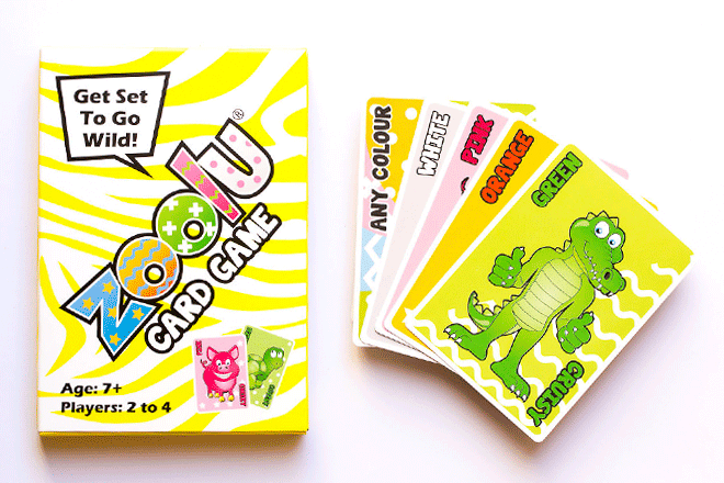 Zoolu animals card game for kids