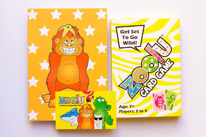 Zoolu card game gift pack for kids