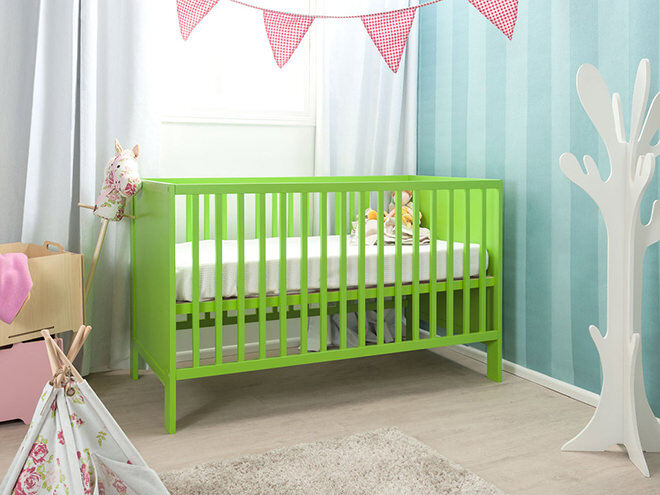 Mocka Aspiring Cot in Green -choosing the right cot for baby
