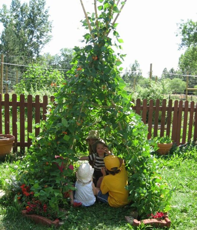 Sweet Pea Tee Pee. Outdoor play ideas.