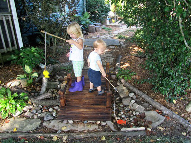 Dry River Beds. Outdoor play areas.