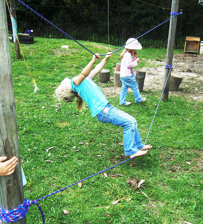 Tension Ropes. Outdoor Play Ideas.