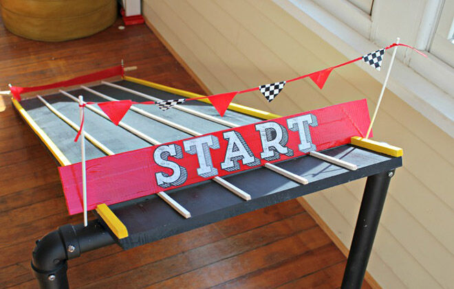 View from the Fridge. How to build a backyard racing track.