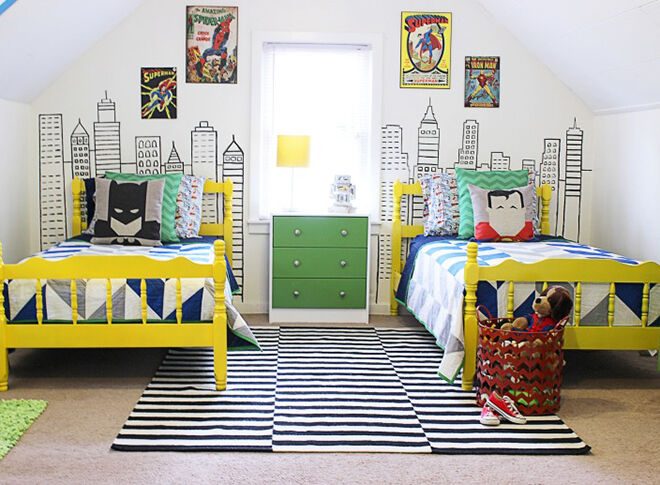 Superhero Room. Toddler Room Inspiration.