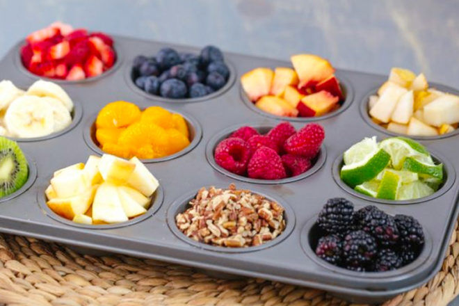 Easy Mother's Day Breakfast Ideas: Muffin tray fruit salad