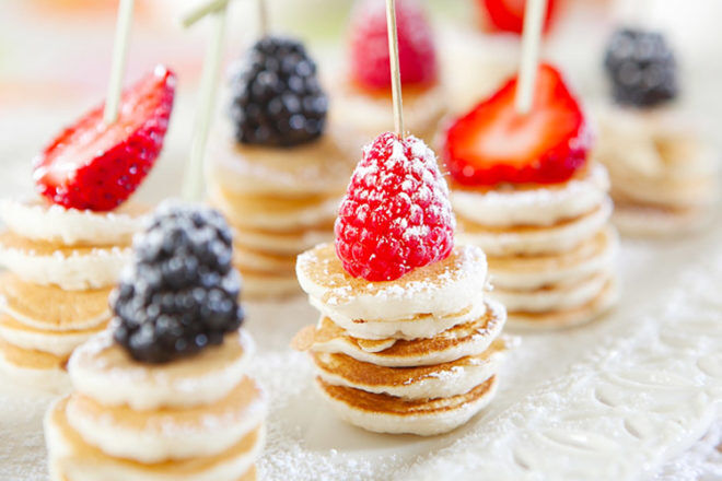 Easy Mother's Day Breakfast Ideas: Mini Pancake stacks