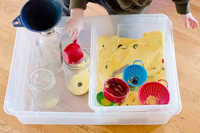 sensory play DIY dig