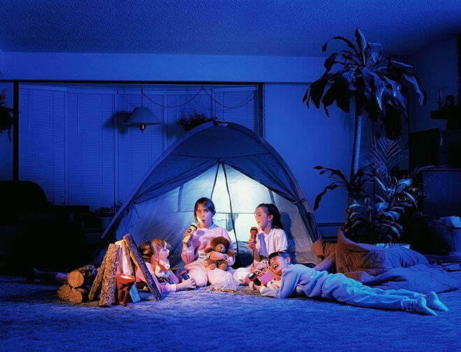 Indoor Camping is a great activity for Earth Day.
