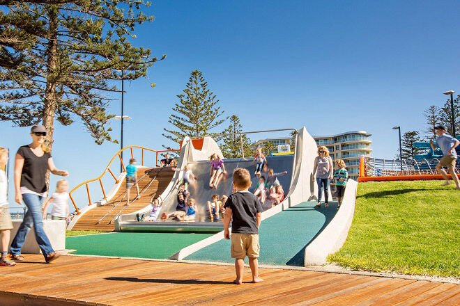 beachside playground in Adelaide