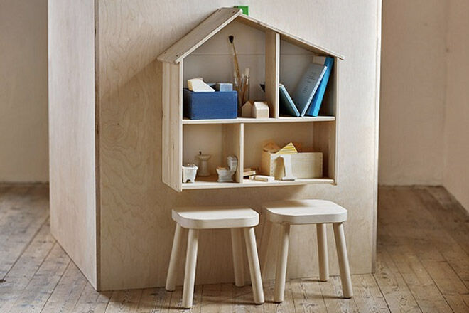 Ikea-flisat-dollhouse-and-stools
