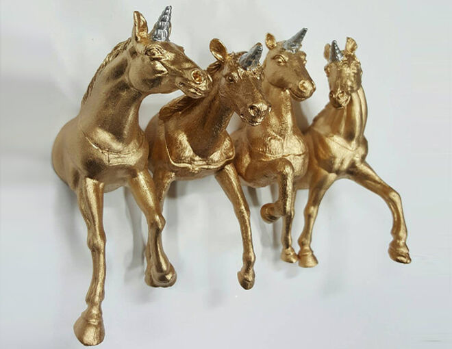 Unicorn Gold Wall Hooks