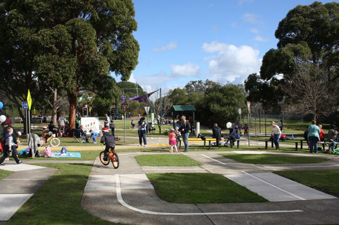 Campbelltown's Bicycle Education and Road Safety Centre. Best Bike tracks in Sydney for first time rides. 