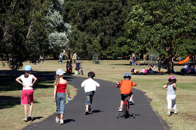 Centennial Park Leaners Track -Best bike tracks in Sydney for first time riders.