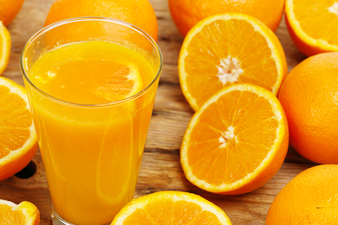 Freshly squeezed orange juice