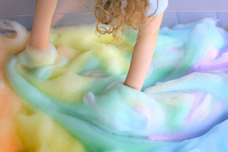 rainbow foam