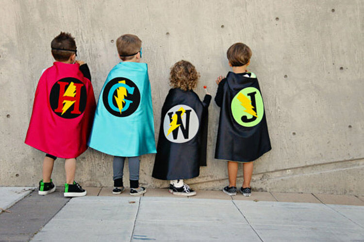 personalised super hero capes