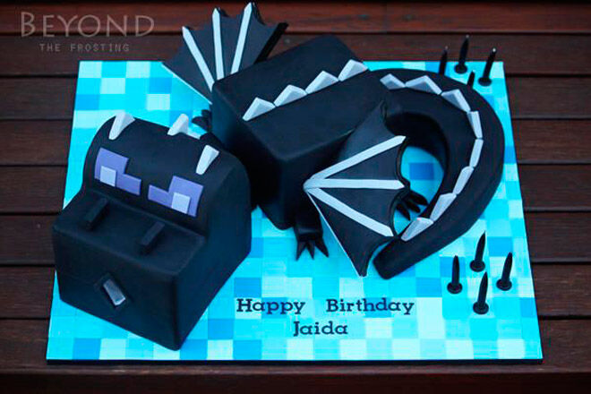 minecraft cake birthday food kids party