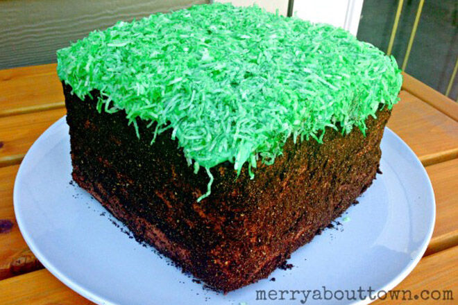 minecraft cake kid birthday recipe