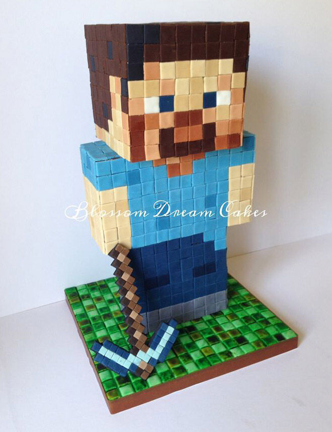 Minecraft cake - Decorated Cake by Polliecakes - CakesDecor