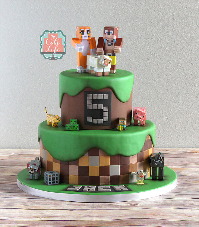 25 Minecraft cake ideas to build  Mum's Grapevine