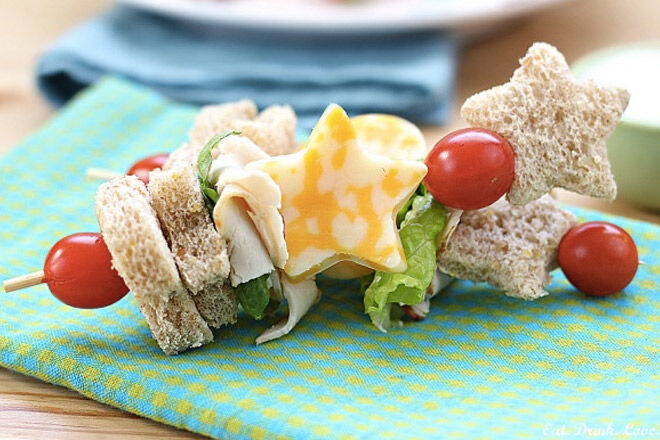 No sandwich lunch ideas kids shapes