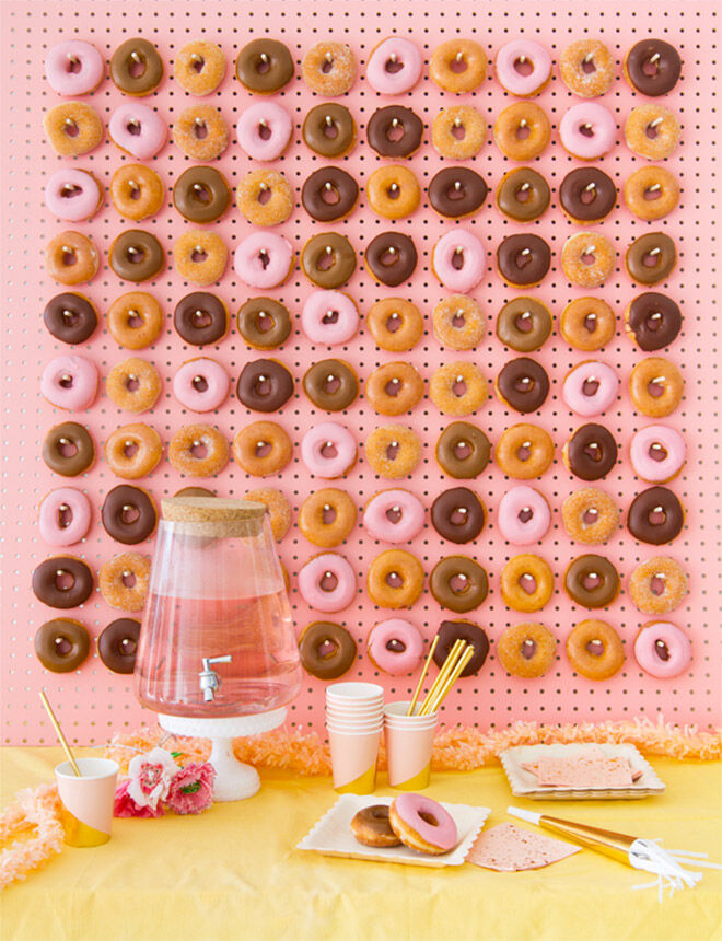 Donut wall by Oh Happy Day