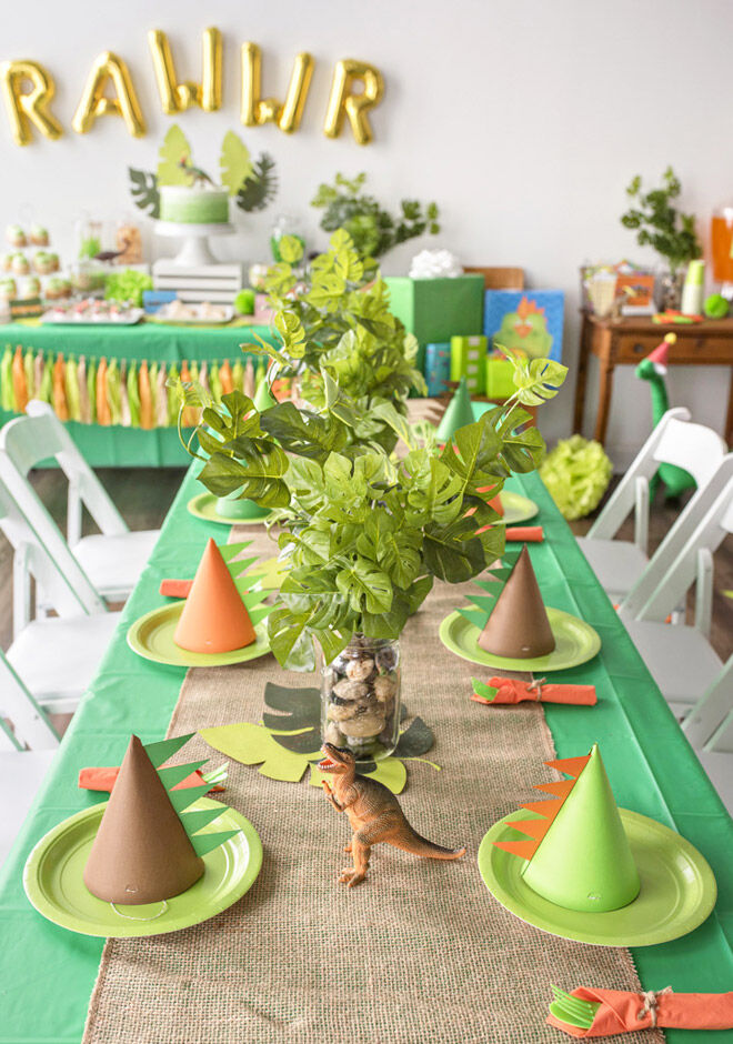 Dinosaur party decoration ideas