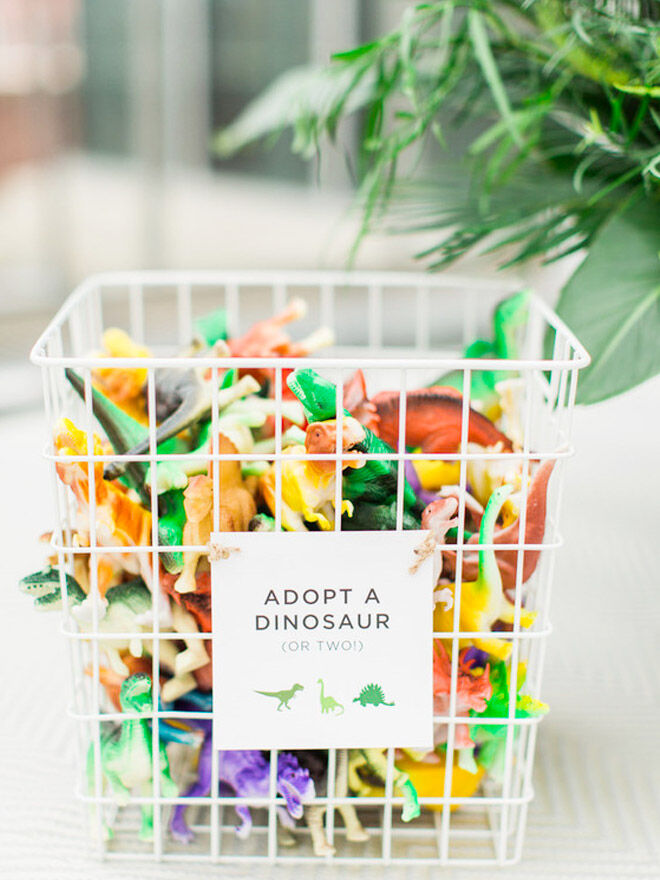 Dinosaur party favours, adopt a dinosaur